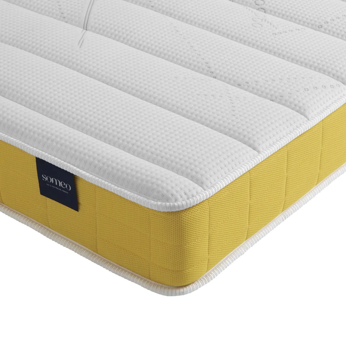 Ensemble matelas mousse, sommier et pieds Aurore 400 - SOMEO