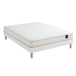 Ensemble matelas mousse, sommier Lune et pieds Aurore 300 - SOMEO