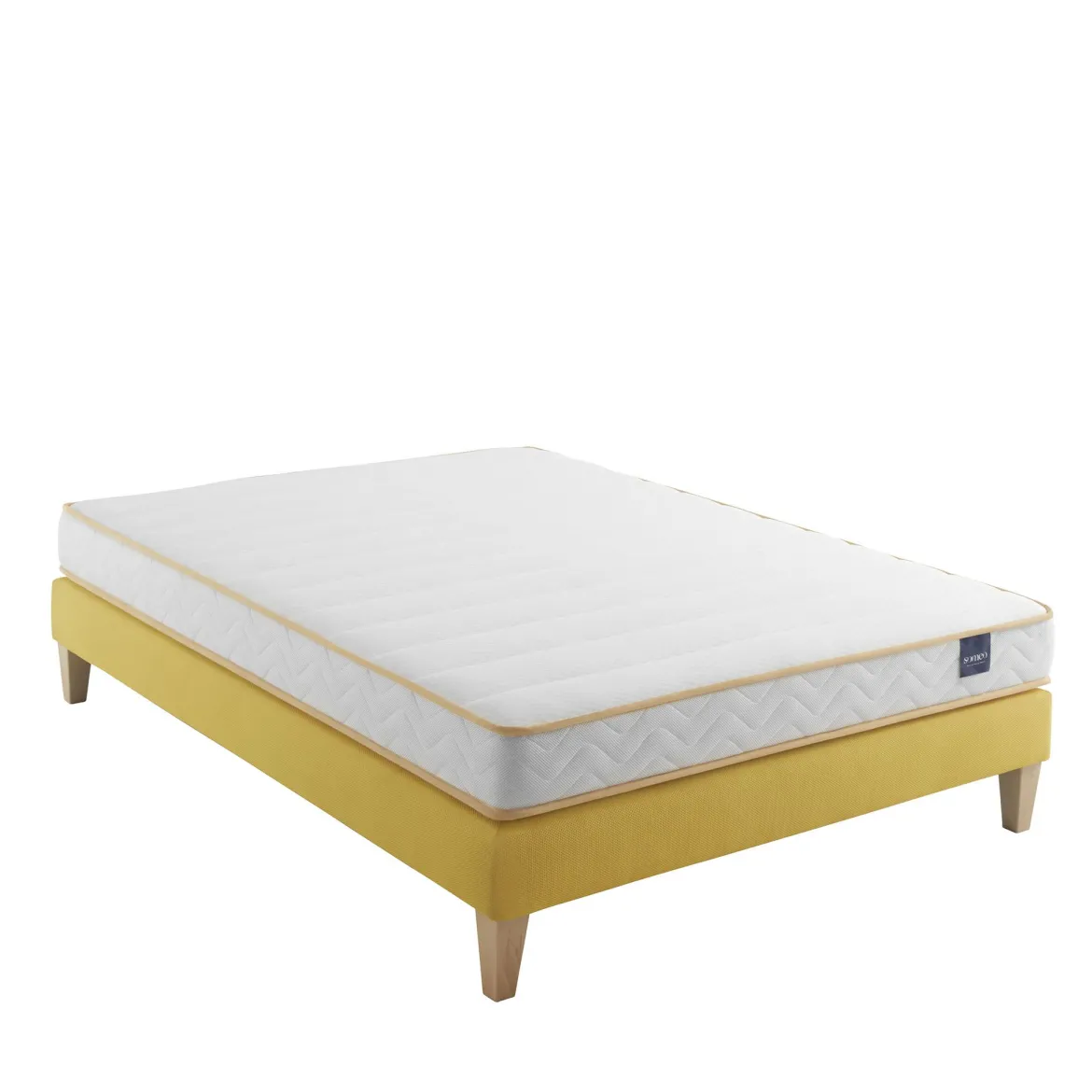 Ensemble matelas mousse, sommier et pieds Aurore 300 - SOMEO