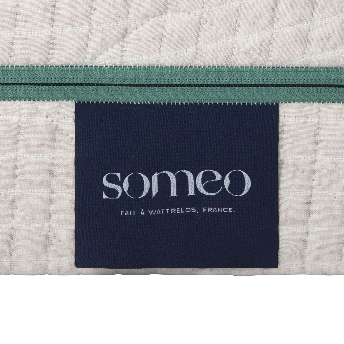 Ensemble matelas naturel latex naturel, sommier, pieds, couette et oreiller Aube 700 - SOMEO