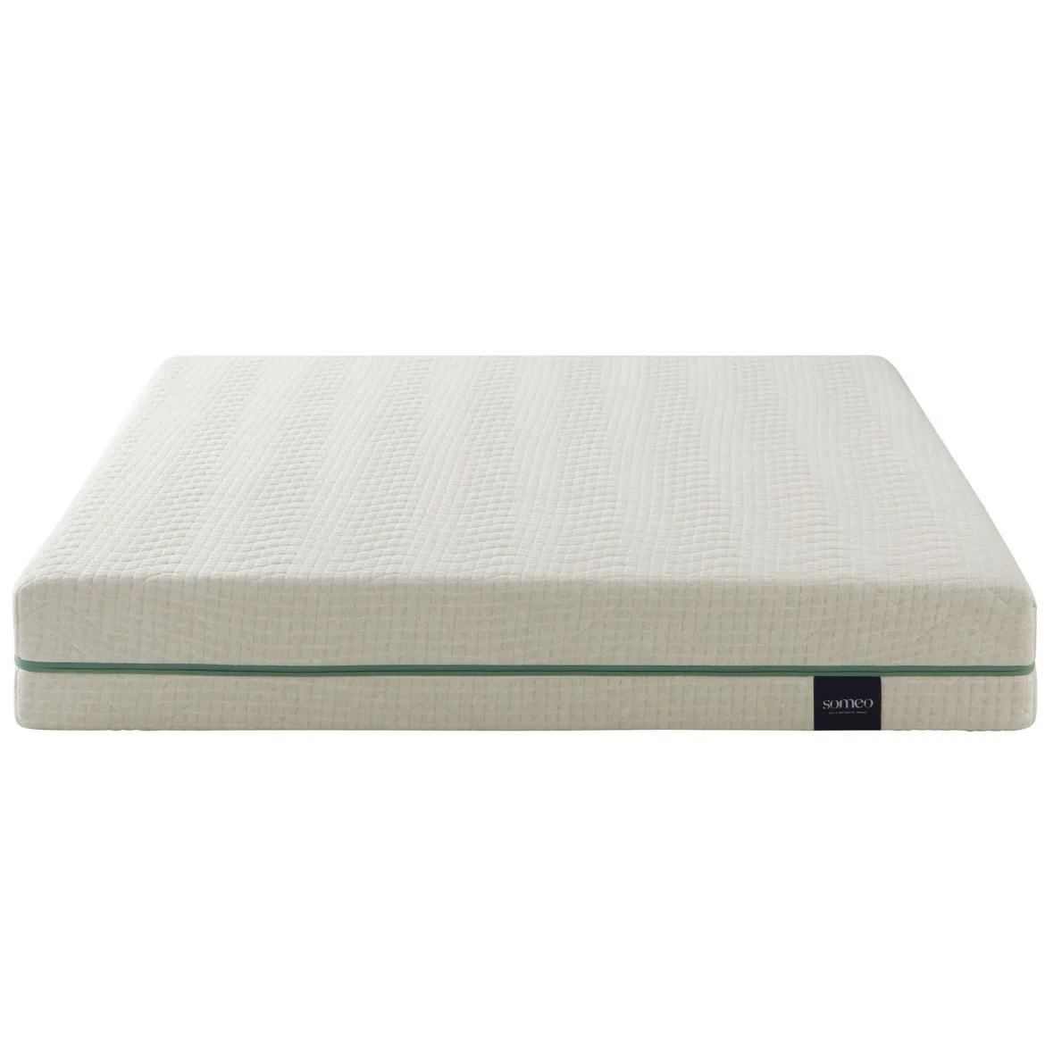 Ensemble matelas naturel latex naturel, sommier, pieds, couette et oreiller Aube 700 - SOMEO