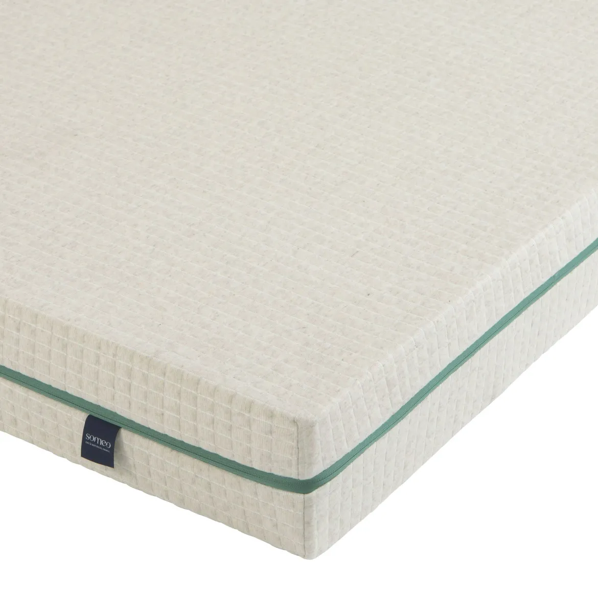 Ensemble matelas naturel latex naturel enfant, sommier et pieds Aube 200 - SOMEO