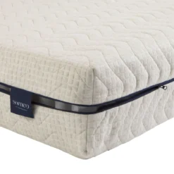Ensemble matelas naturel ressorts et latex naturel, sommier, pieds, couette et oreiller Aube 600 - SOMEO