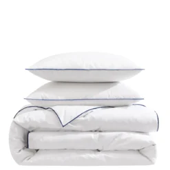 Ensemble matelas naturel ressorts et latex naturel, sommier, pieds, couette et oreiller Aube 600 - SOMEO