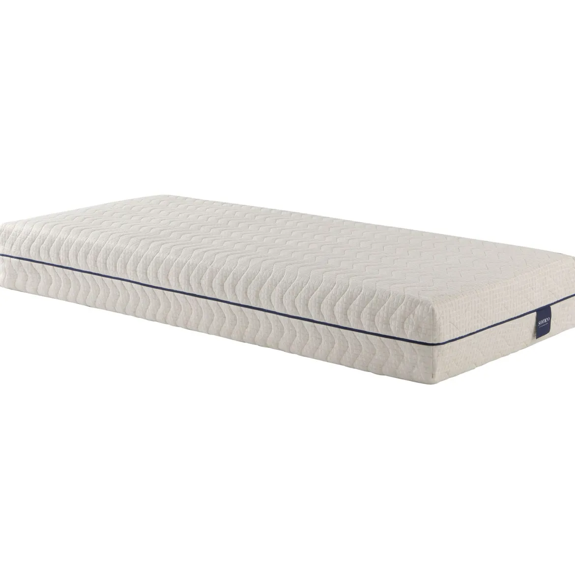 Ensemble matelas naturel ressorts et latex naturel, sommier, pieds, couette et oreiller Aube 600 - SOMEO