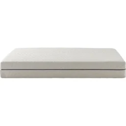 Ensemble matelas naturel ressorts et latex naturel, sommier, pieds, couette et oreiller Aube 600 - SOMEO