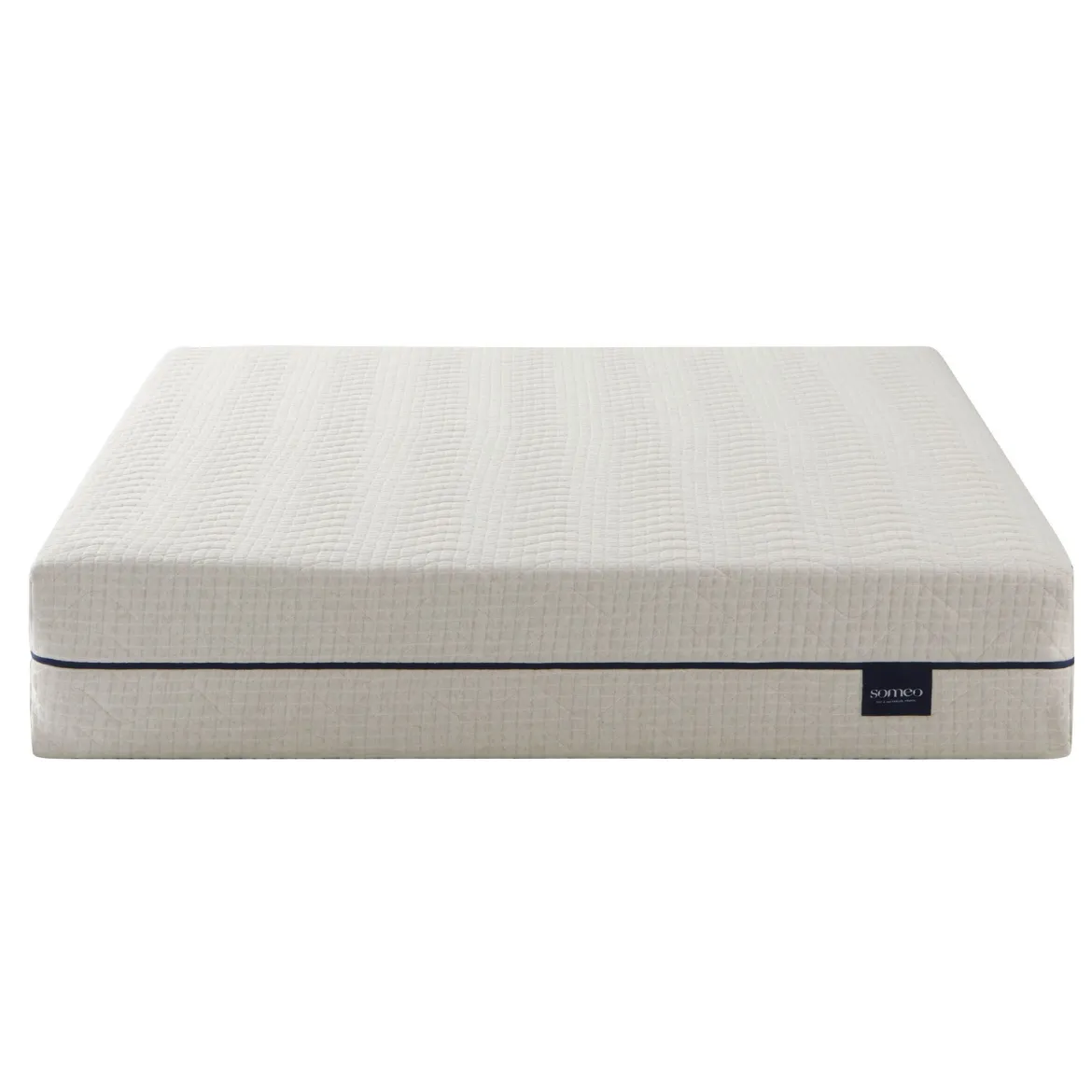 Ensemble matelas naturel ressorts et latex naturel, sommier, pieds, couette et oreiller Aube 600 - SOMEO