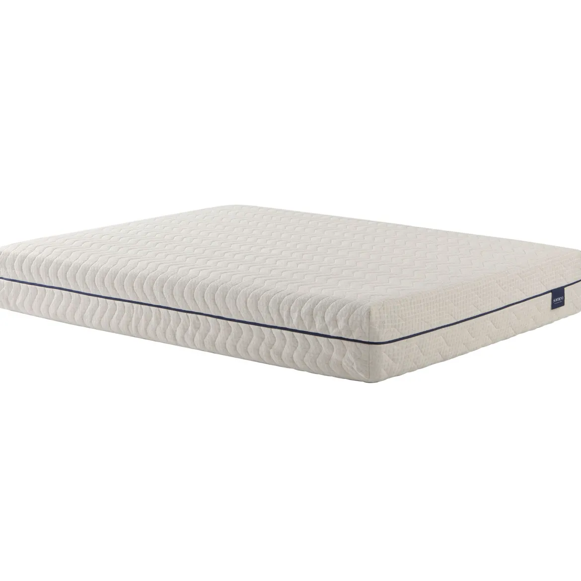 Ensemble matelas naturel ressorts et latex naturel, sommier, pieds, couette et oreiller Aube 600 - SOMEO
