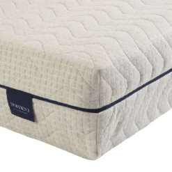 Ensemble matelas naturel ressorts et latex naturel, sommier et pieds Aube 600 - SOMEO