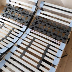 Ensemble matelas relaxation 100% latex, sommier TPR, pieds Crépuscule 600 - SOMEO
