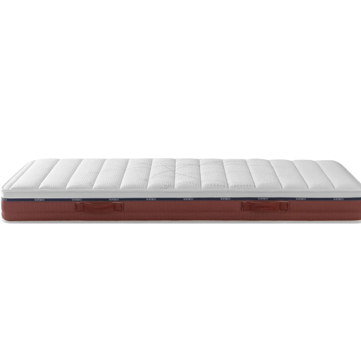 Ensemble matelas relaxation 100% latex, sommier TPR, pieds Crépuscule 600 - SOMEO