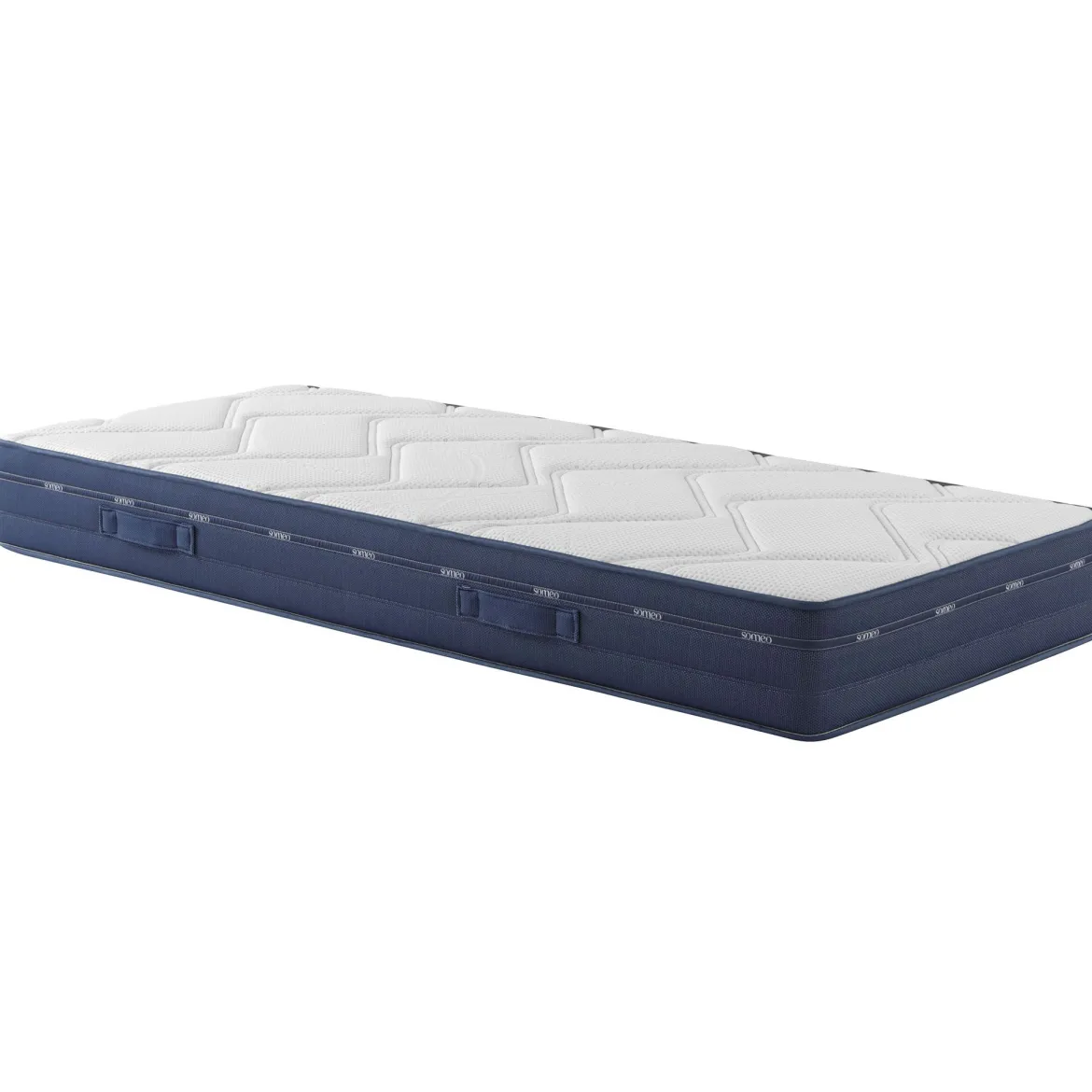 Ensemble matelas ressorts et mémoire de forme, sommier Lune et pieds Rêve 500 - SOMEO