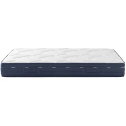 Ensemble matelas ressorts et mémoire de forme, sommier, pieds, tête de lit, couette et oreiller Rêve 500 - SOMEO