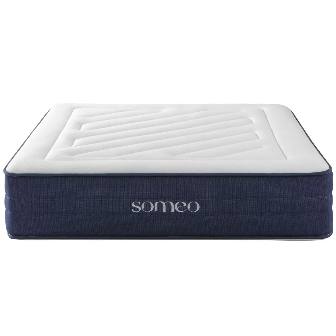 Ensemble matelas ressorts, latex et mémoire de forme, sommier Constellation et pieds Rêve 700 - SOMEO