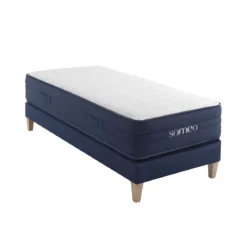 Ensemble matelas ressorts, latex et mémoire de forme, sommier et pieds Rêve 700 - SOMEO