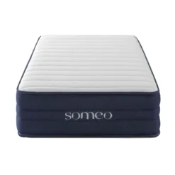 Ensemble matelas ressorts, latex et mémoire de forme, sommier et pieds Rêve 700 - SOMEO
