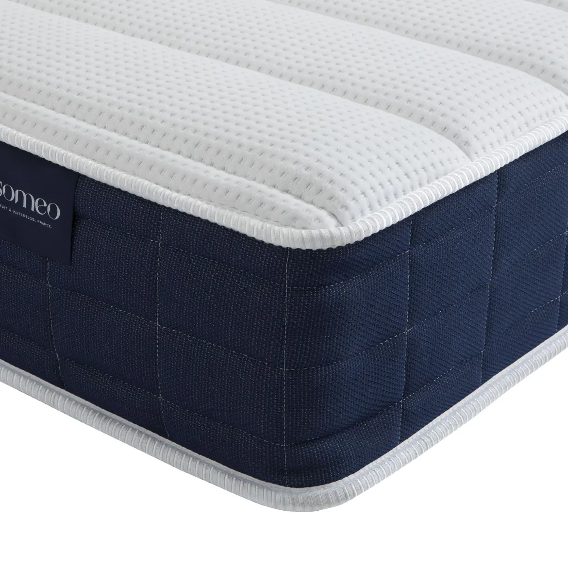 Ensemble matelas ressorts, sommier, pieds, couette et oreiller Rêve 400 - SOMEO