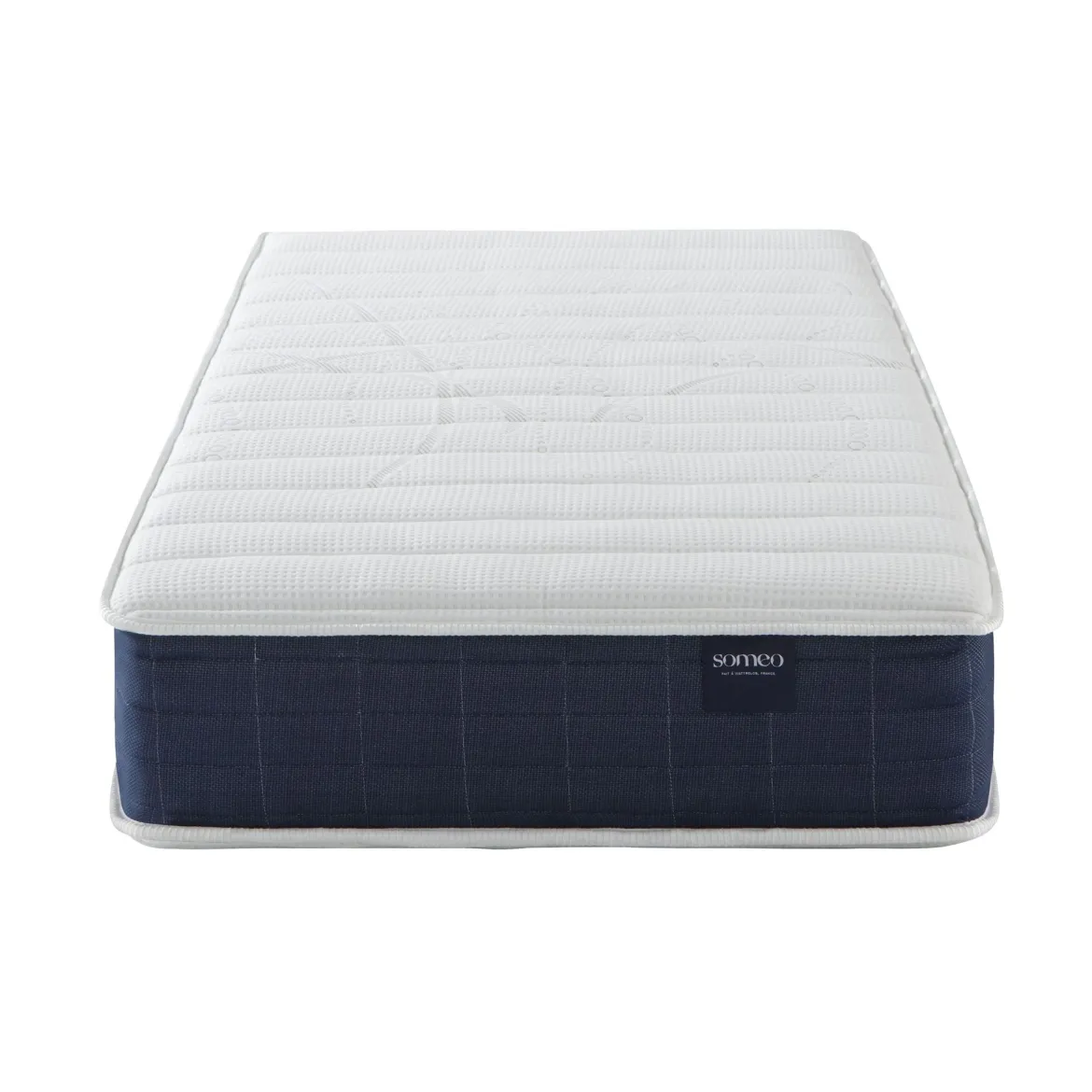 Ensemble matelas ressorts, sommier Lune et pieds Rêve 400 - SOMEO