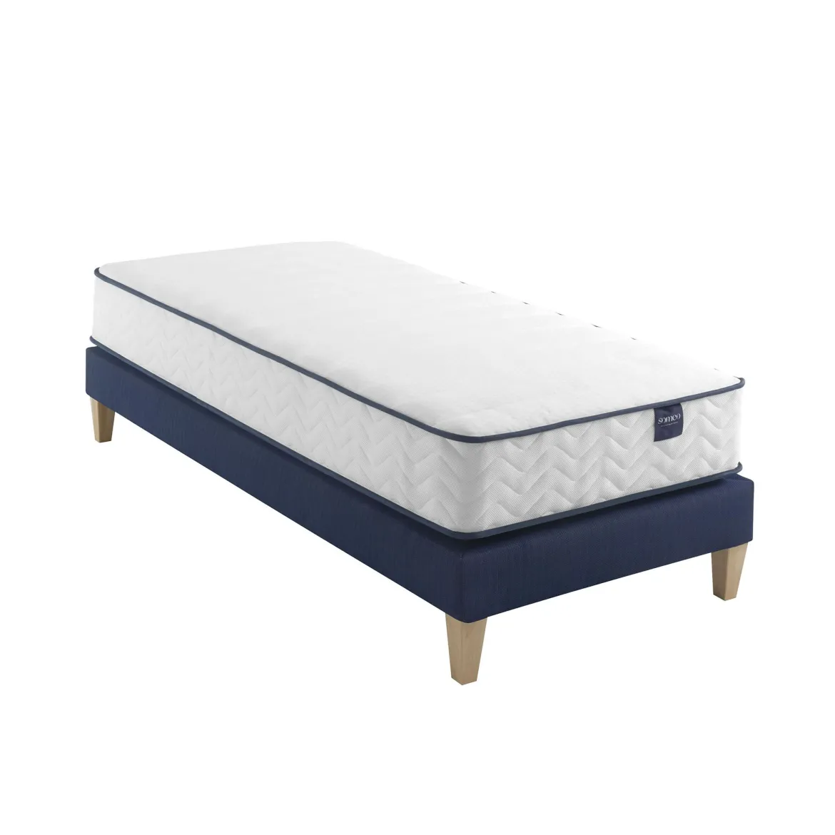 Ensemble matelas ressorts, sommier et pieds Rêve 300 - SOMEO