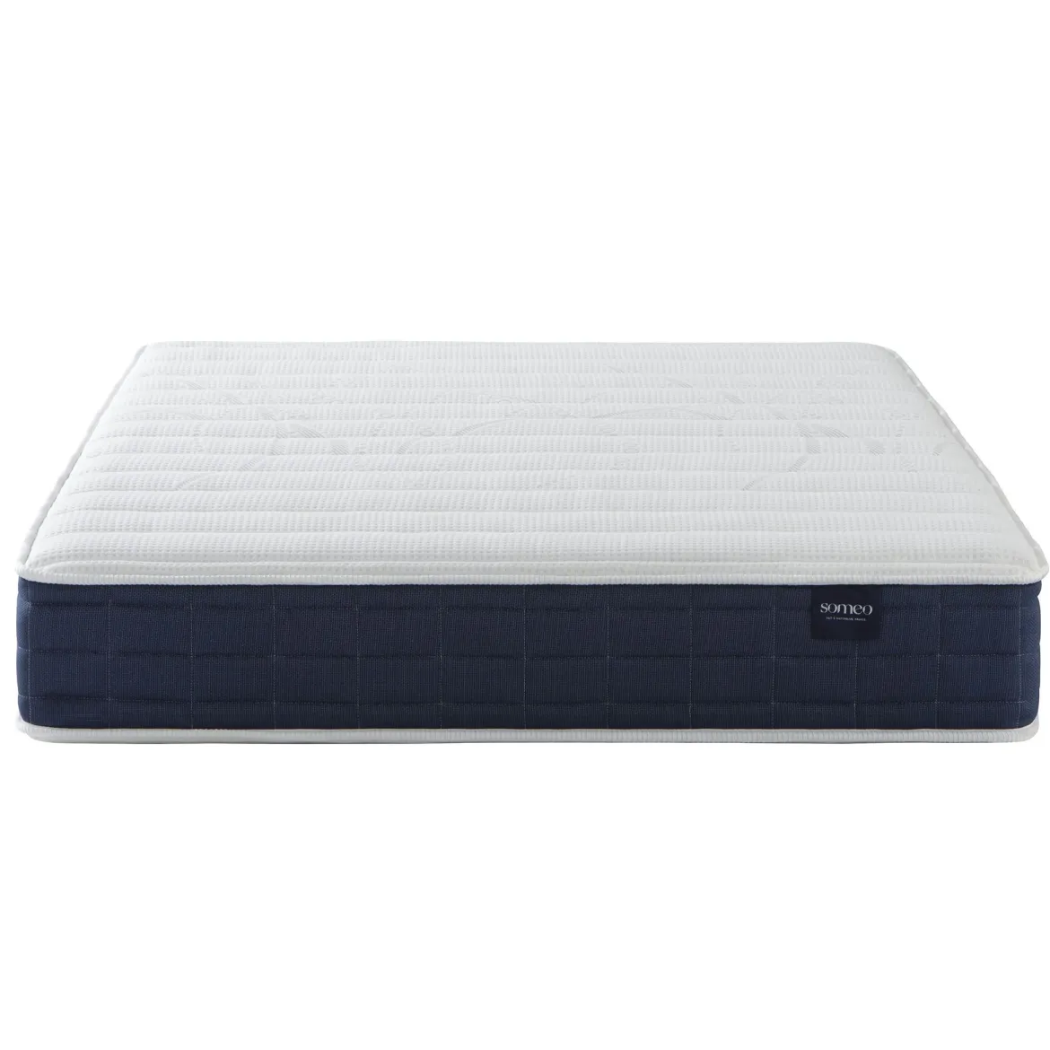 Ensemble matelas ressorts, sommier, pieds, tête de lit, couette et oreiller Rêve 400 - SOMEO