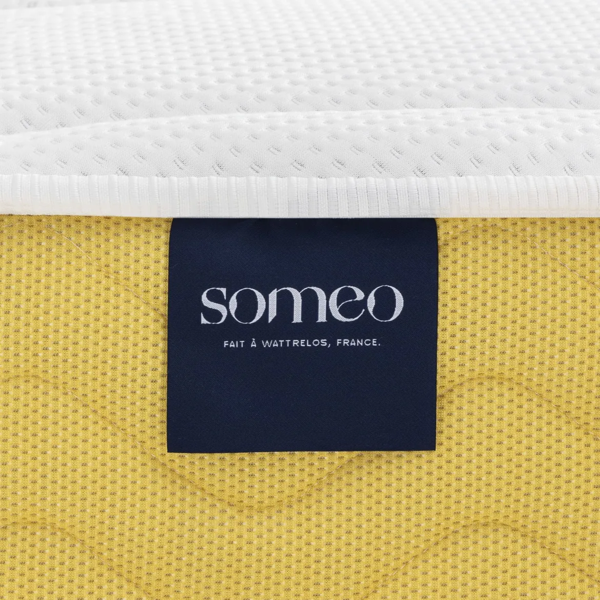Ensemble matelas rond mousse, sommier et pieds Aurore 400 - SOMEO diamètre 215