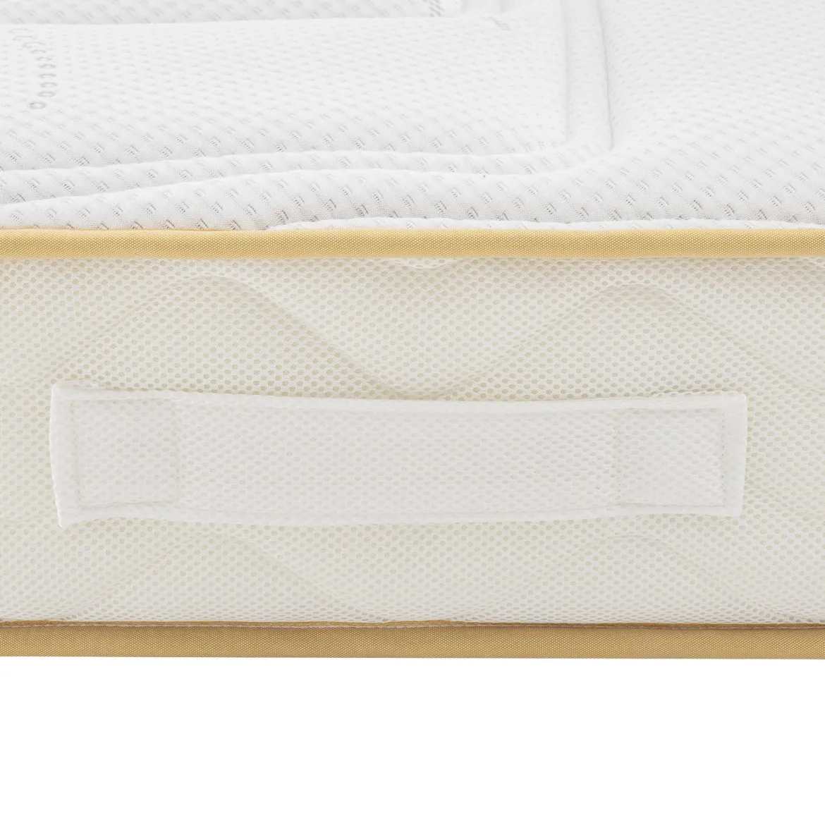 Ensemble matelas rond mousse, sommier et pieds Aurore 300 - SOMEO diamètre 215