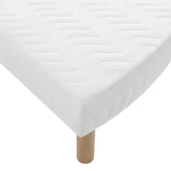 Ensemble matelas rond mousse, sommier et pieds Aurore 300 - SOMEO diamètre 215