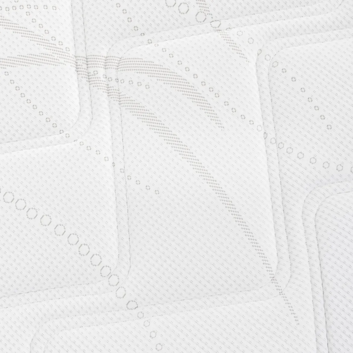 Ensemble matelas rond mousse, sommier et pieds Aurore 300 - SOMEO diamètre 215