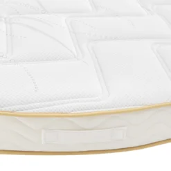 Ensemble matelas rond mousse, sommier et pieds Aurore 300 - SOMEO diamètre 215