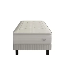 Ensemble matelas sommier pieds Simmons 651 ressorts ensachés + mousse mémoire de forme SW6