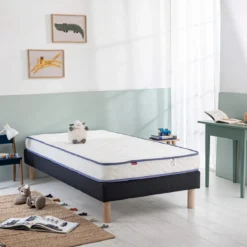 Ensemble sommier et matelas enfant mousse ferme Merinos Sun