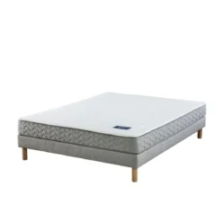 Ensemble sommier et matelas latex & mousse ferme Terre de Nuit Aisance 2.0