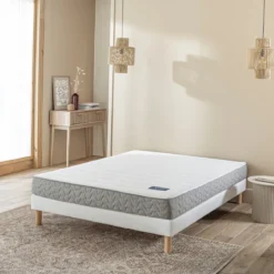 Ensemble sommier et matelas latex & mousse ferme Terre de Nuit Aisance 2.0