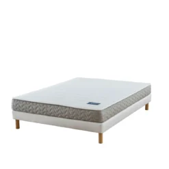 Ensemble sommier et matelas latex & mousse ferme Terre de Nuit Aisance 2.0