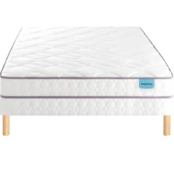 Ensemble sommier et matelas latex ferme Merinos Happy Lit