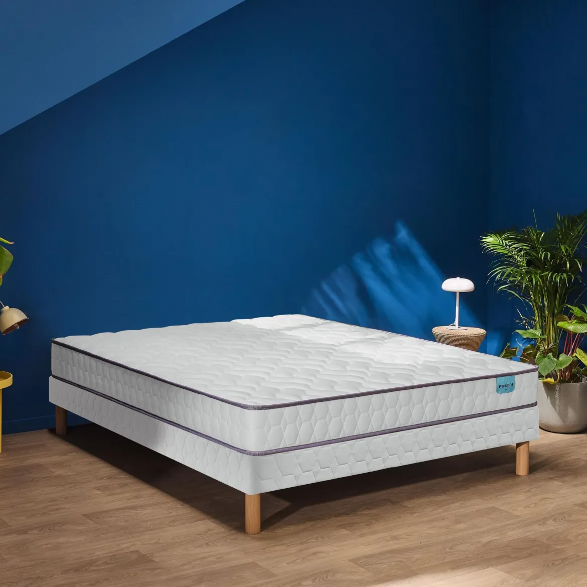 Ensemble sommier et matelas mousse très ferme Merinos Optilit