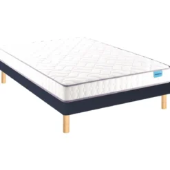Ensemble sommier et matelas mousse HD et mémoire de forme très ferme Merinos Chill Bed