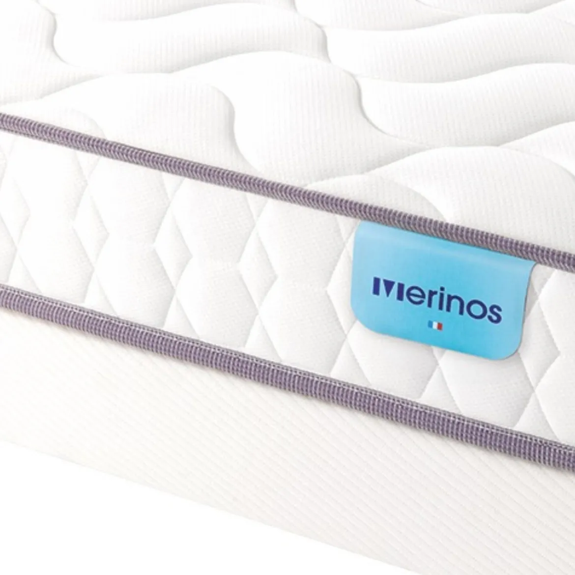 Ensemble sommier et matelas mousse HD et mémoire de forme très ferme Merinos Chill Bed