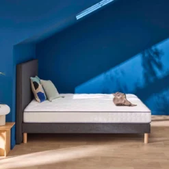 Ensemble sommier et matelas mousse HD et mémoire de forme très ferme Merinos Chill Bed
