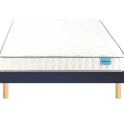Ensemble sommier et matelas mousse HD et mémoire de forme très ferme Merinos Chill Bed