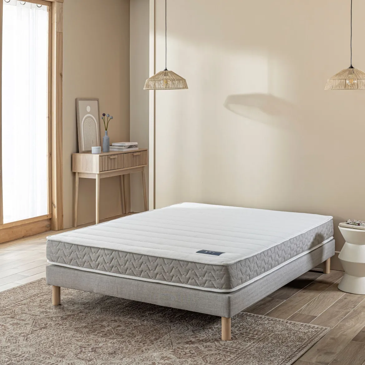 Ensemble sommier et matelas mousse HR ferme Terre de Nuit Absolu 2.0