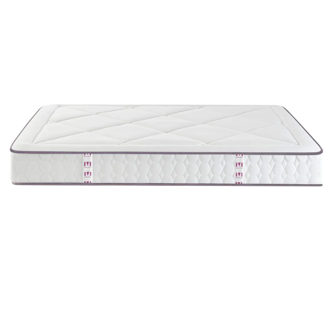 Ensemble sommier et matelas ressorts, mémoire de forme et latex ferme Merinos Full Bed