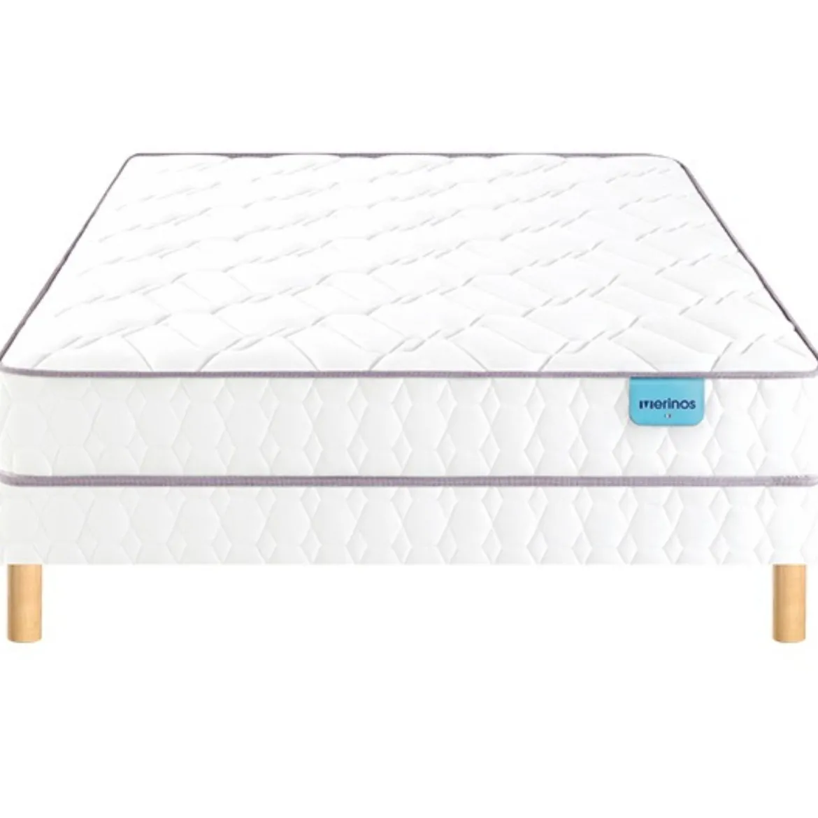 Ensemble sommier et matelas ressorts ensachés ferme Merinos Morning Routine