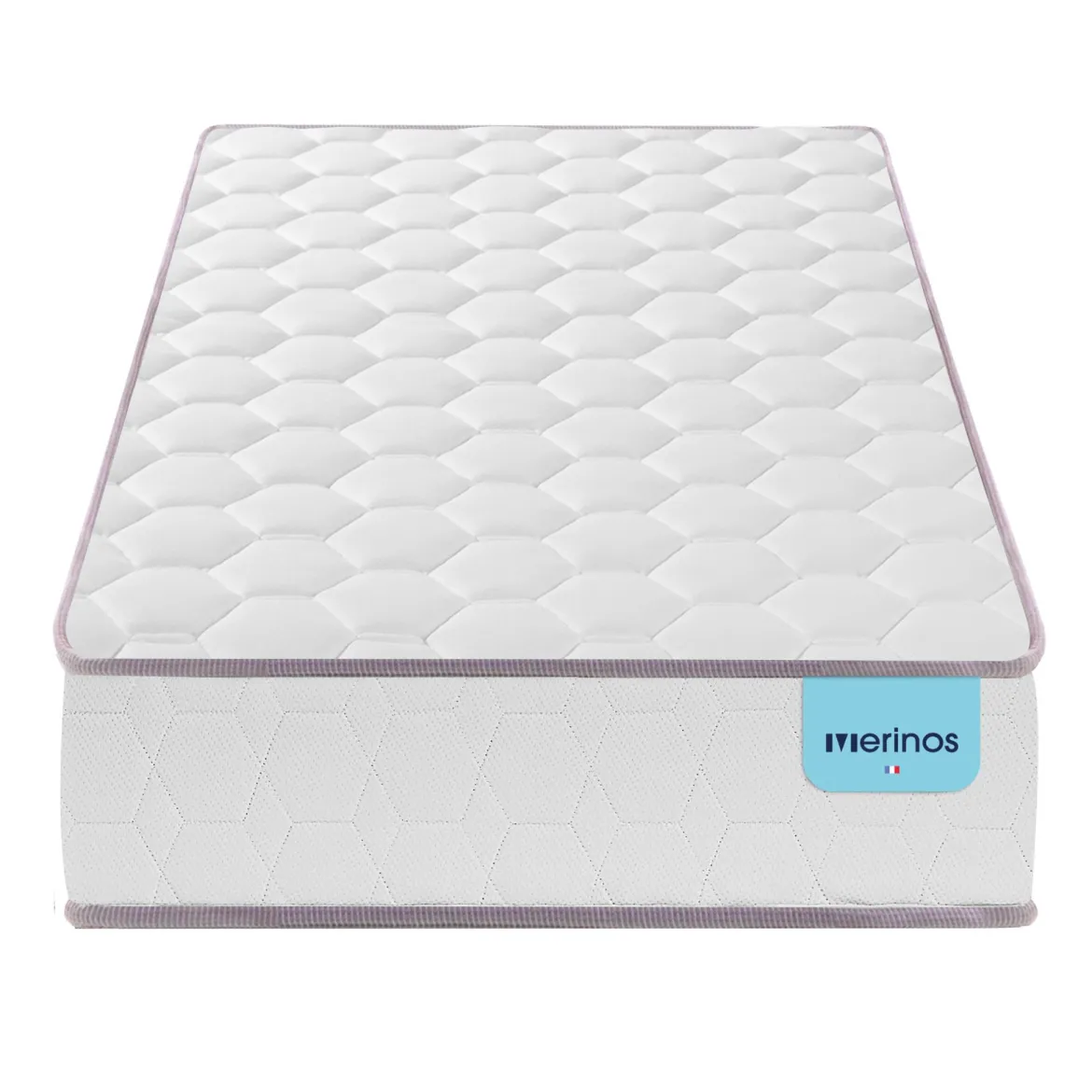 Ensemble sommier et matelas ressorts ensachés ferme Merinos Natty