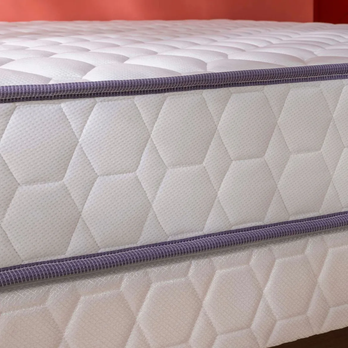Ensemble sommier et matelas ressorts ensachés ferme Merinos Natty