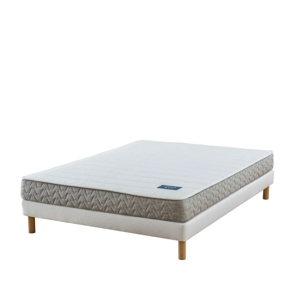 Ensemble sommier et matelas ressorts ensachés ferme Terre de Nuit Poésie