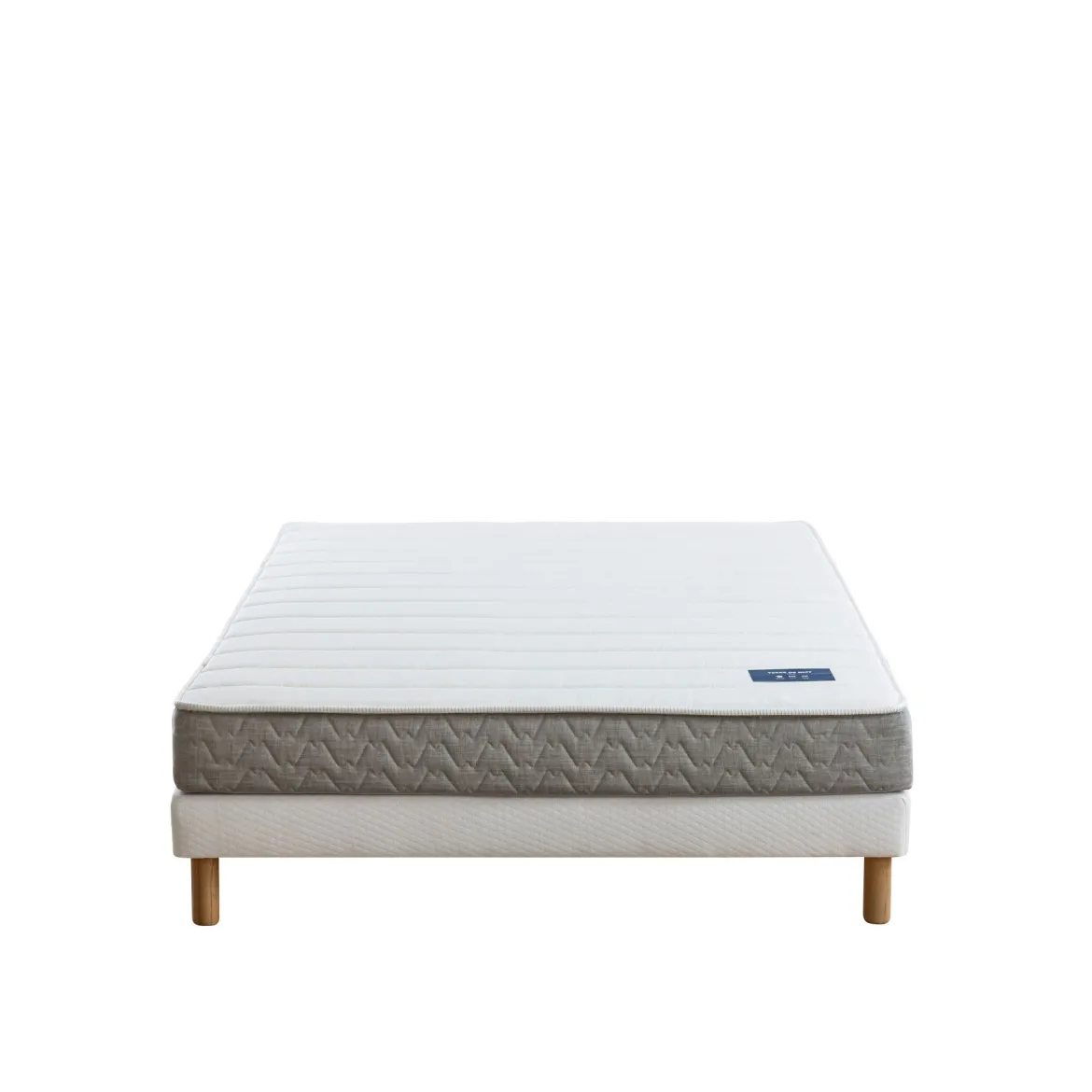 Ensemble sommier et matelas ressorts ensachés ferme Terre de Nuit Poésie