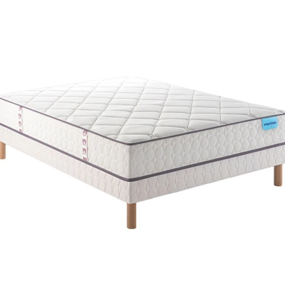 Ensemble sommier et matelas ressorts et mémoire de forme ferme Merinos Cheer Bed