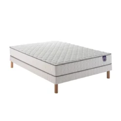 Ensemble sommier et matelas ressorts ensachés ferme Merinos Well Bed
