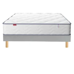 Ensemble sommier et matelas ressorts et mémoire de forme ferme Merinos Sweety
